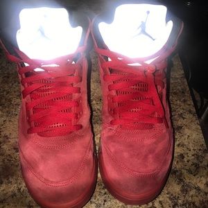 Red suede 5s
